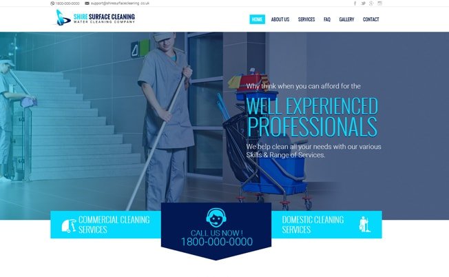 Shire Surface Cleaning Website Design